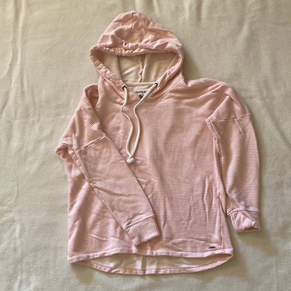 O’Neill hoodie. Pink stripes. Size M